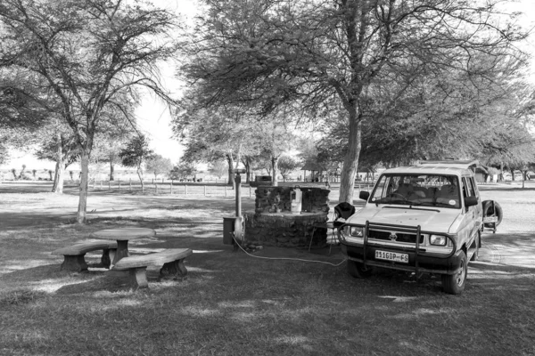 Upington África Sul Fevereiro 2023 Acampar Kalahari Monate Lodge Estrada — Fotografia de Stock