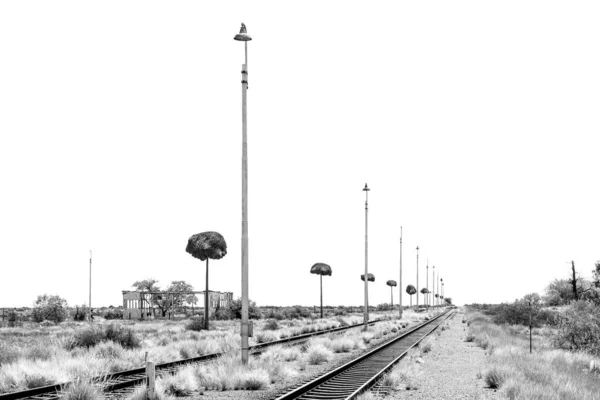 Estação Ferroviária Putsonderwater Uma Cidade Fantasma Província Cabo Norte Postos — Fotografia de Stock