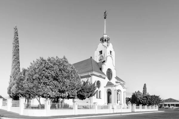 Prieska Sudafrica Febbraio 2023 Una Scena Strada Con Chiesa Riformata — Foto Stock