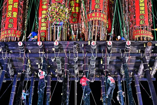 stock image Yilan County,Taiwan - September 2, 2024 : Toucheng Chiang Ku is a special ceremony for several hundred years. The activity is to save homeless ghosts and show reverence to the ancestors.  