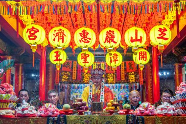 Taipei City, Taiwan - August 18, 2024: Every Hungry Ghost Festival, temples across Taiwan hold 