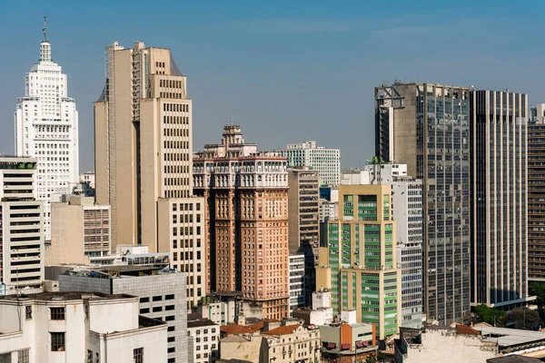 Edificios Gran Altura Del Centro Sao Paulo City — Foto de Stock