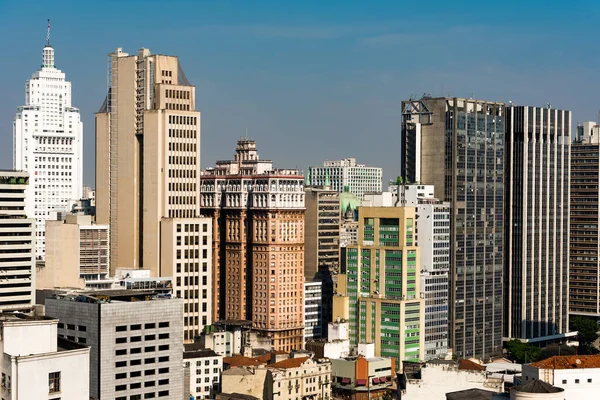 Edificios Gran Altura Del Centro Sao Paulo City — Foto de Stock