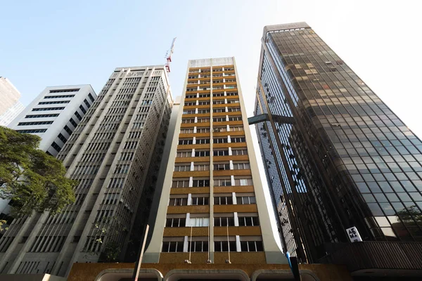 Edifícios Escritório Arquitetura Moderna Avenida Paulista São Paulo Brasil — Fotografia de Stock