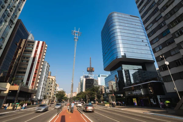 Sao Paulo Brazylia Lipca 2022 Paulista Avenue Jest Jednym Najważniejszych — Zdjęcie stockowe