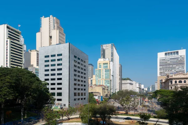 Vista Vale Anhangabau Centro Cidade São Paulo — Fotografia de Stock