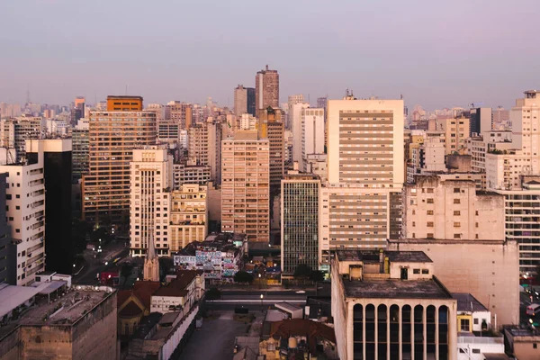 Höga Rise Byggnader Sao Paulo City Downtown — Stockfoto