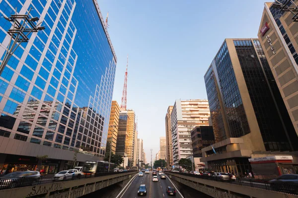 Sao Paulo Brésil Juillet 2022 Paulista Avenue Est Des Centres — Photo