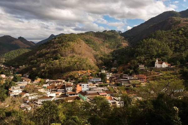 Cidade Colonial Santa Leopoldina Entre Montanhas Estado Brasileiro Espírito Santo — Fotografia de Stock