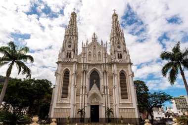Vitoria City 'deki Katedral Cephesi, Espirito Santo Eyaleti, Brezilya