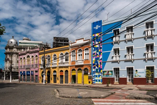 Vitória Brasil Agosto 2022 Edifícios Históricos Coloridos Centro Capital Espírito — Fotografia de Stock