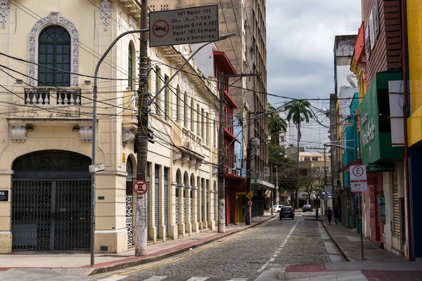 Vitoria Brasil Agosto 2022 Calle Vacía Del Centro Histórico Capital — Foto de Stock