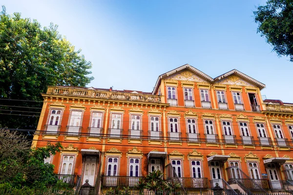 stock image Married Houses Residential Building in Laranjeiras Neighborhood in Rio de Janeiro City