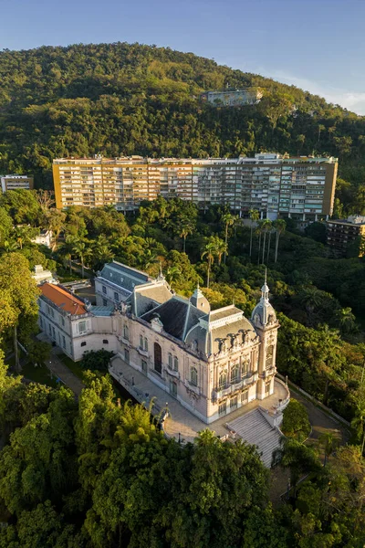 Vista Aérea Del Palacio Laranjeiras Ciudad Río Janeiro — Foto de Stock