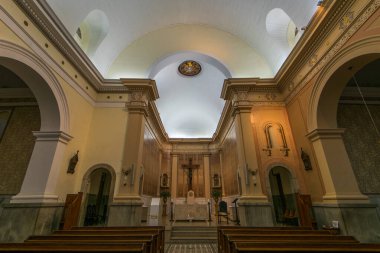 Interior of Saint John the Baptist Cathedral in Nova Friburgo City, Brazil