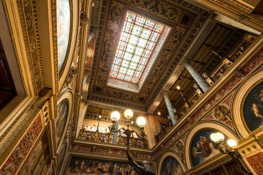 Rio de Janeiro, Brazil - January 3, 2023: Interior of Catete Palace, which is now open as Museum of Republic, dedicated to the history of the Brazilian republic.