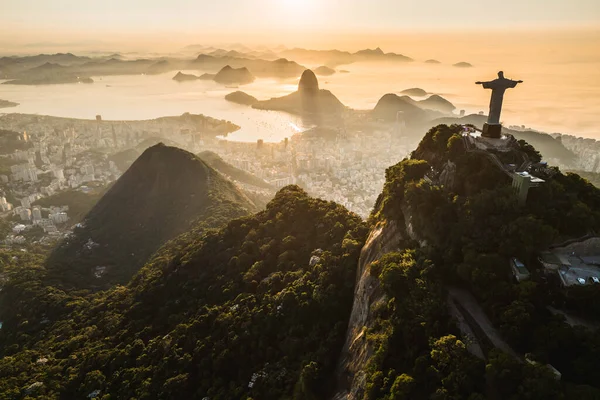 Rio Janeiro Brasilien März 2023 Christus Erlöser Statue Auf Dem — Stockfoto
