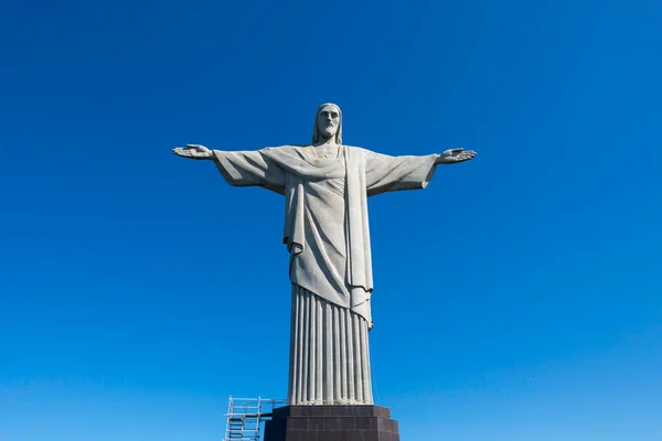 Río Janeiro Brasil Mayo 2023 Estatua Cristo Redentor Famoso Monumento —  Fotos de Stock