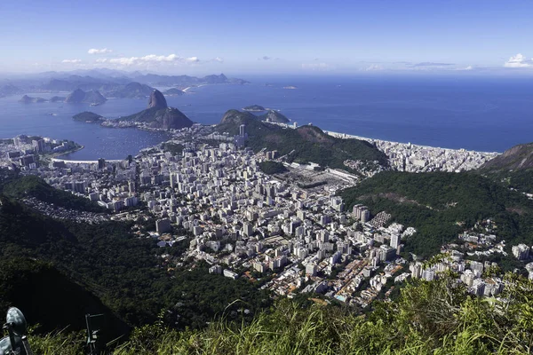 Rio Janeiro Nun Ünlü Manzarası Şekerleme Dağı Ile — Stok fotoğraf