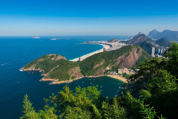 Famosa Vista Costa Río Janeiro Desde Montaña Sugarloaf — Foto de Stock