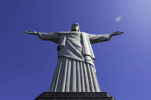 Río Janeiro Brasil Mayo 2023 Estatua Cristo Redentor Famoso Monumento —  Fotos de Stock