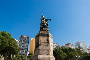 Rio de Janeiro, Brezilya - 16 Temmuz 2023: Pedro Alvares Cabral Anıtı 