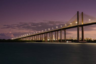 Gece Natal City 'deki Newton Navarro Plajı