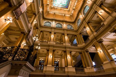 Rio de Janeiro, Brezilya - 21 Eylül 2023: Brezilya Ulusal Kütüphanesi. 1807 'de kurulmuş ve 200 yıldan daha eski..