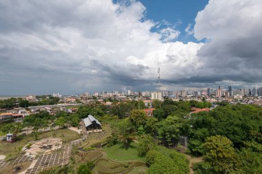 Aerial View of Mangal das Garas Park in Belm City, Brazil clipart