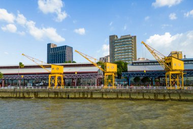 Brezilya 'nın kuzeyindeki Belem şehrindeki Rıhtım İstasyonunun Hava Görüntüsü