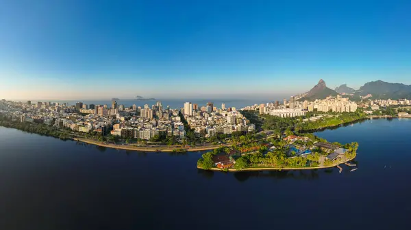 Vue Aérienne Des Quartiers Ipanema Leblon Rio Janeiro Photos De Stock Libres De Droits