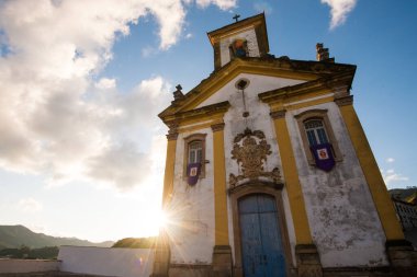 Brezilya 'nın Ouro Preto kasabasındaki Merhametli Meryem Kilisesi.