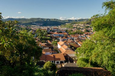 Minas Gerais Eyaletindeki Mariana Kasabası Panoramik Görünümü
