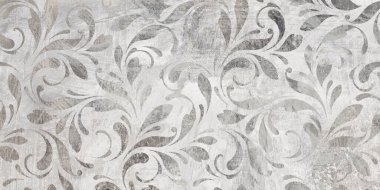 Arka planda çiçekler, dijital duvar kiremitleri ya da duvar kağıdı tasarımı. Çiçek arka planında çimento dokusu