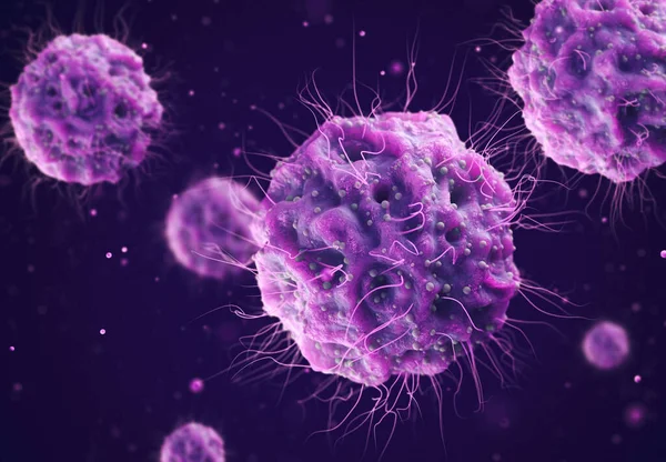 Bakteriler Insanlar Için Tehlikelidir Virüs Molekülleri Mikroskop Altında Bilim Araştırma — Stok fotoğraf