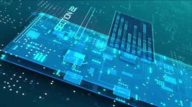 Gelecekteki video teknolojisi kavramında prototip modern cep telefonu geliştirme