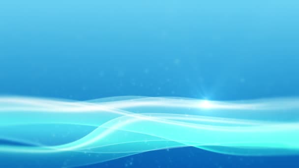 Vektor Plätschernde Wasseroberfläche Mit Verschwommenem Wellenhintergrund Uhd Animationsvideo Mit Nahtloser — Stockvideo