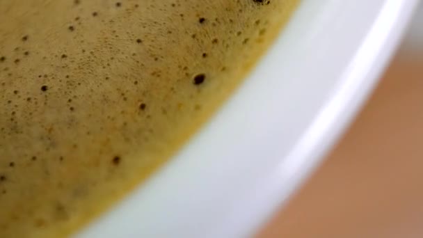咖啡搅拌勺子宏拍4K Uhd视频 — 图库视频影像