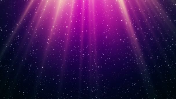 Natale Luce Magica Con Particelle Stellari Volanti Video Animazione Sfondo — Video Stock