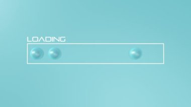 Modern basit tasarım ilerleme çubuğu 4K UHD video animasyonu yükleme