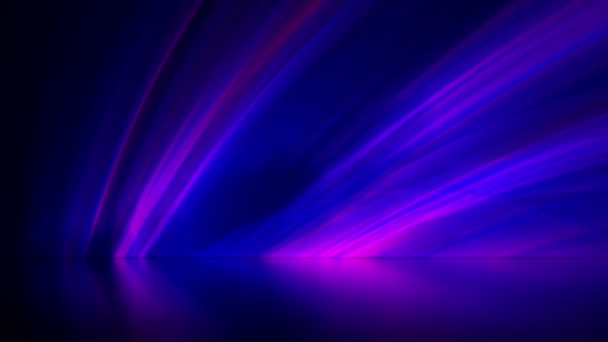 Christmas Blue Purple Magic Rays Reflection Gradient Background Uhd Video — Stock Video