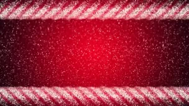 Boże Narodzenie Słodkie Cukierki Cylindryczny Kij Paski Wideo Uhd Animacja — Wideo stockowe