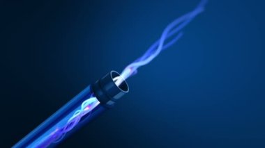 Modern iletişim ve bağlantı teknolojileri için fiber optik kablo. Kusursuz canlandırma video döngü arkaplanı