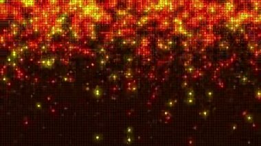 Retro yanıp sönen turuncu LED dikişsiz döngü. Modern dekorasyon videosu VJ canlandırma arkaplanı.