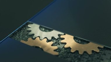 Takım çalışması, işbirliği, icat, işbirliği, ekonomik yeniden başlama konsepti 4K UHD video animasyonu