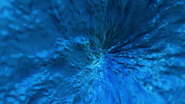 Σωματίδιο Vortex Αφηρημένη Δυναμική Θολή Μπλε Φόντο Animation Βίντεο — Αρχείο Βίντεο