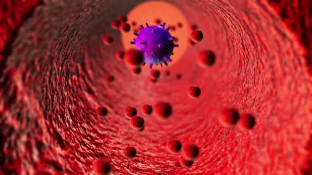 Coronavirus Dangerous Pandemic Flu Disease Health Risk Infection Healthcare Immunity — Stock Video