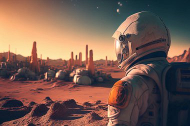 Mars 'taki astronot uzay araştırma üssüne dönüyor.