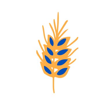 Renkli karalama çiçek elementi, Ukraynalı saf halk sanatından esinlenilmiş.