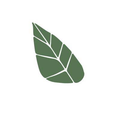 Renkli karalama çiçek elementi, vektör naif sanat klip sanatı beyaz arkaplanda izole